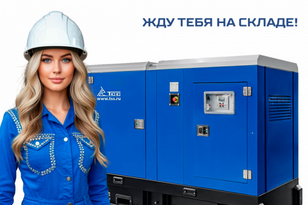 Дизельный генератор ТСС АД-50C-Т400-1РКМ15 в шумозащитном кожухе